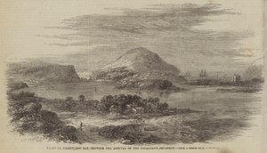 Valentia Island and Bay, Showing the Arrival of the Telegraph Squadron by Robert L. Stopford